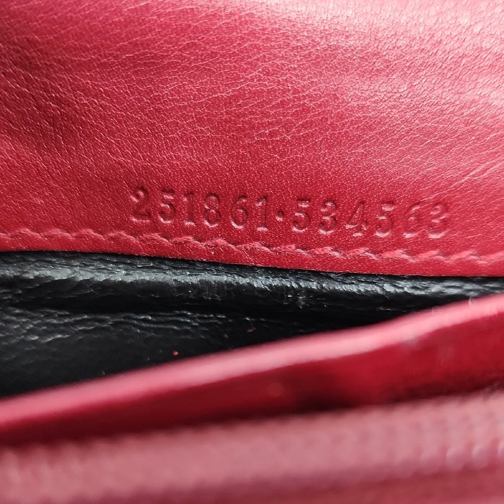 Gucci Vintage Guccissima Heart Leather Wallet with Nonbranded Insert and Chain - Picture 3 of 8